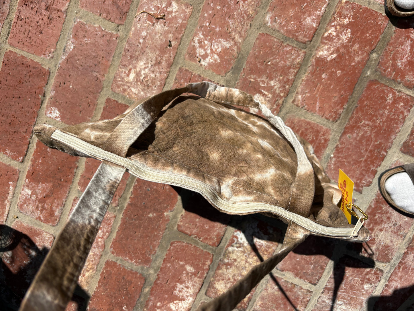 Organic Cotton Dyed Zip Tote